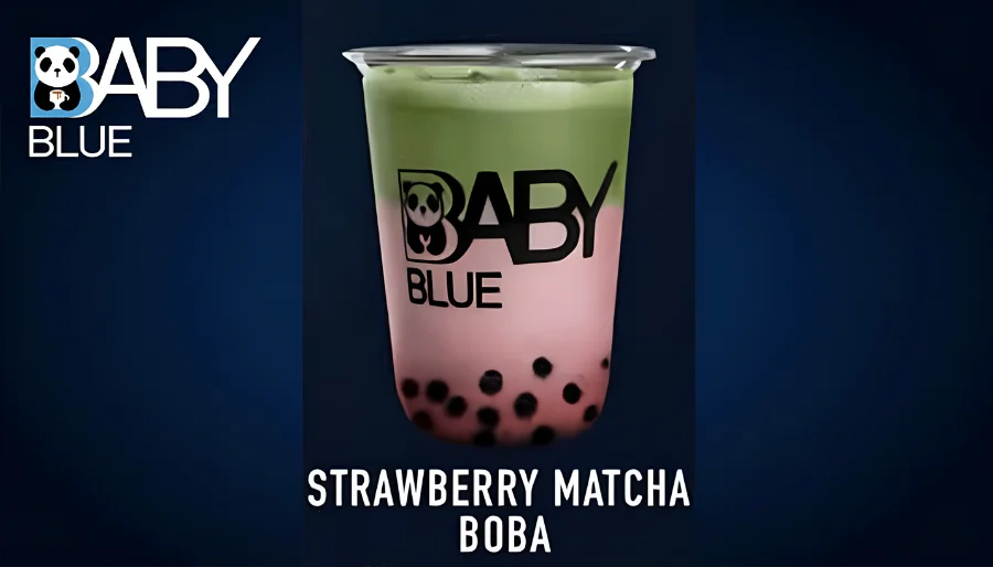 STRAWBERRY MATCHA BOBA